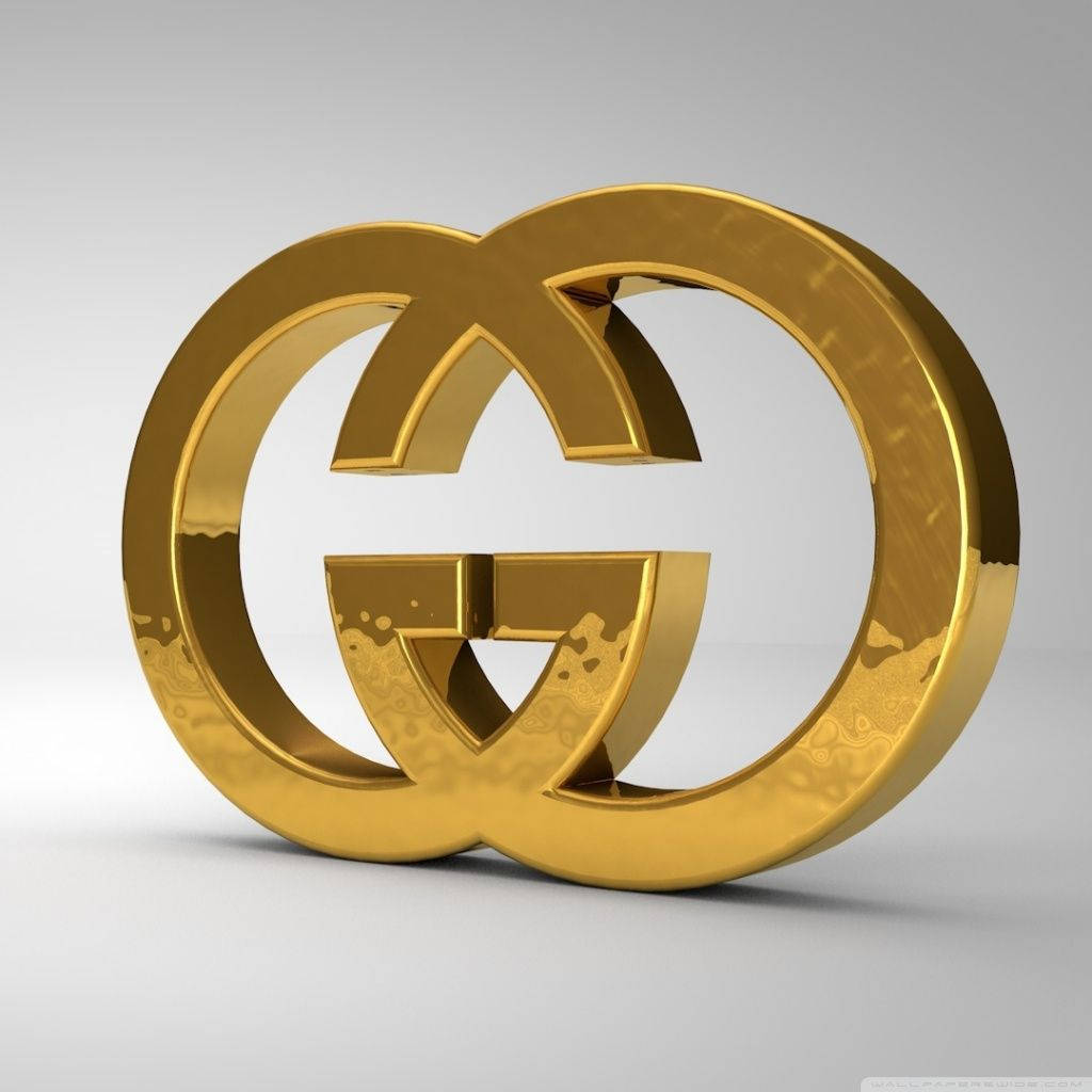 Luxurious 3d Gold Gucci Wallpaper In 4k Wallpaper