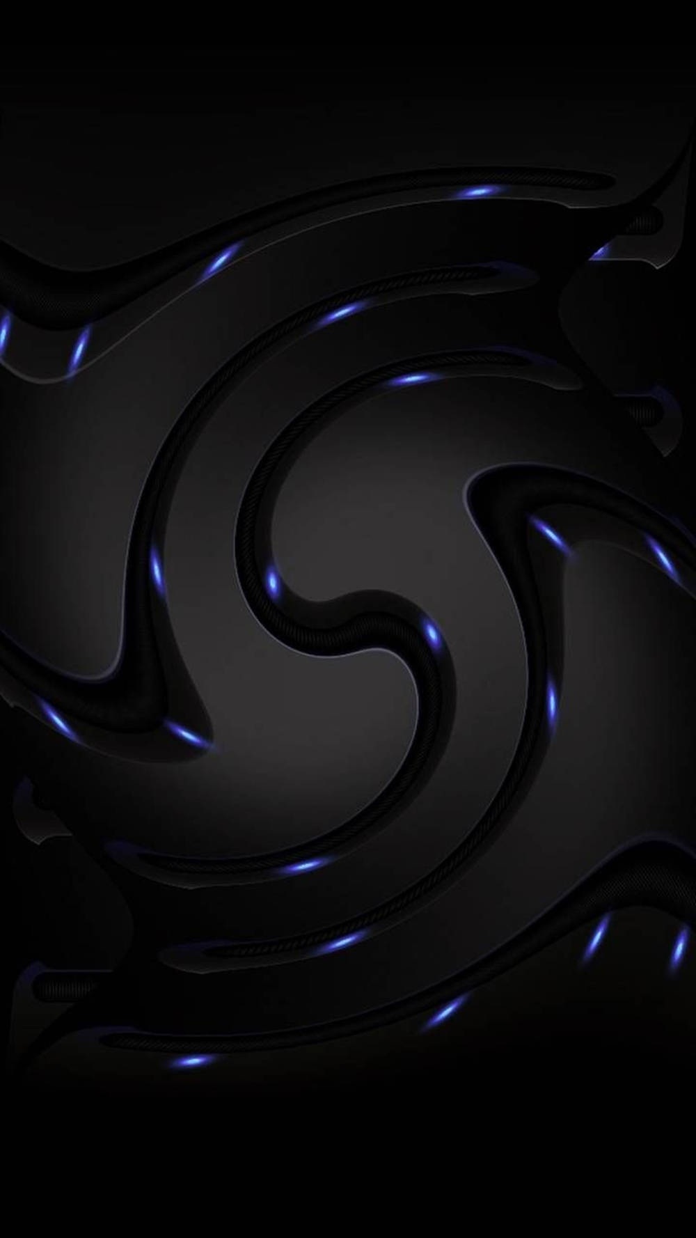 Magical Twirling Black 3d Wallpaper