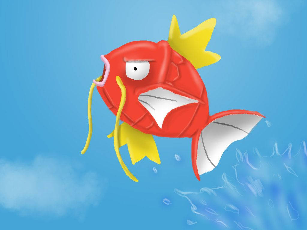 Magikarp Angry Jumping Water Wallpaper