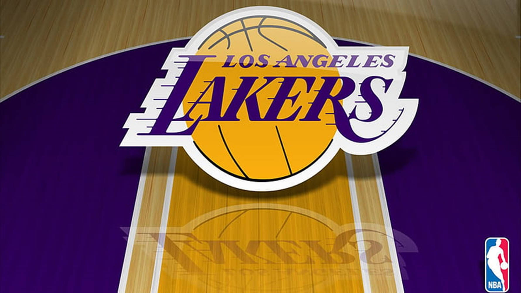 Magnificent 3d Design Of Lakers Logo Wallpaper