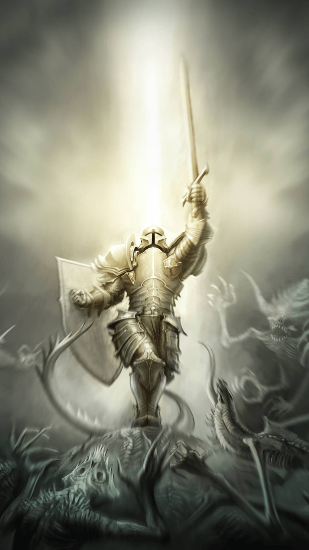 Majestic Crusader Knight Sworn To Valour Wallpaper