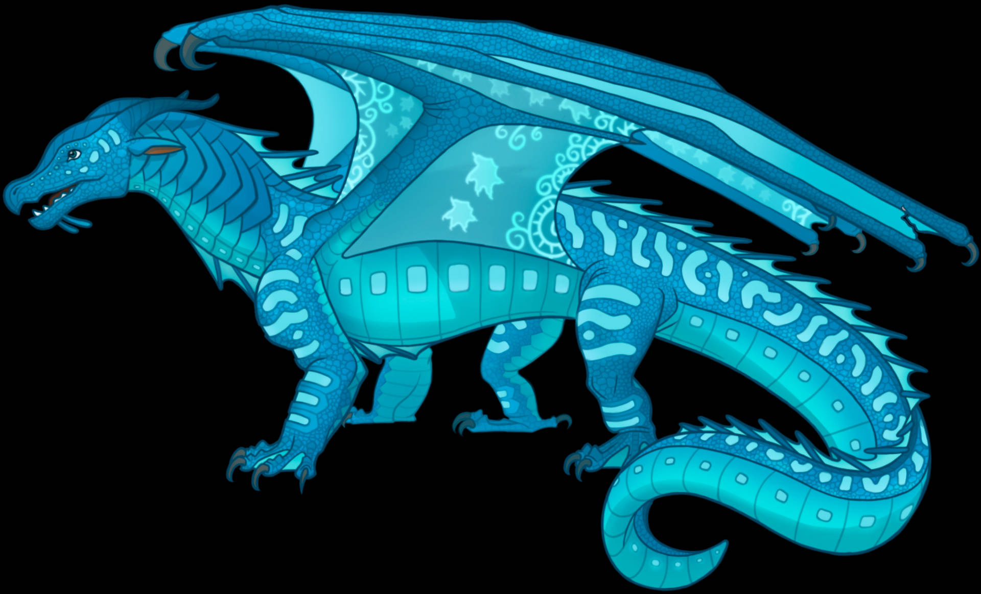 Majestic Dragon Ascending - Inspired By Wings Of Fire Wallpaper