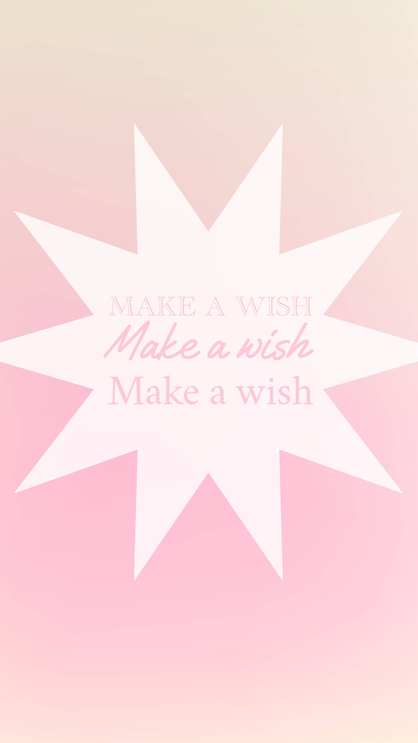 Make A Wish 80s Retro Vintage Wallpaper