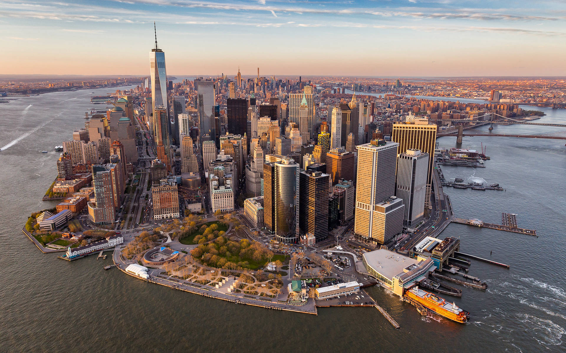 Manhattan From Above Wallpaper