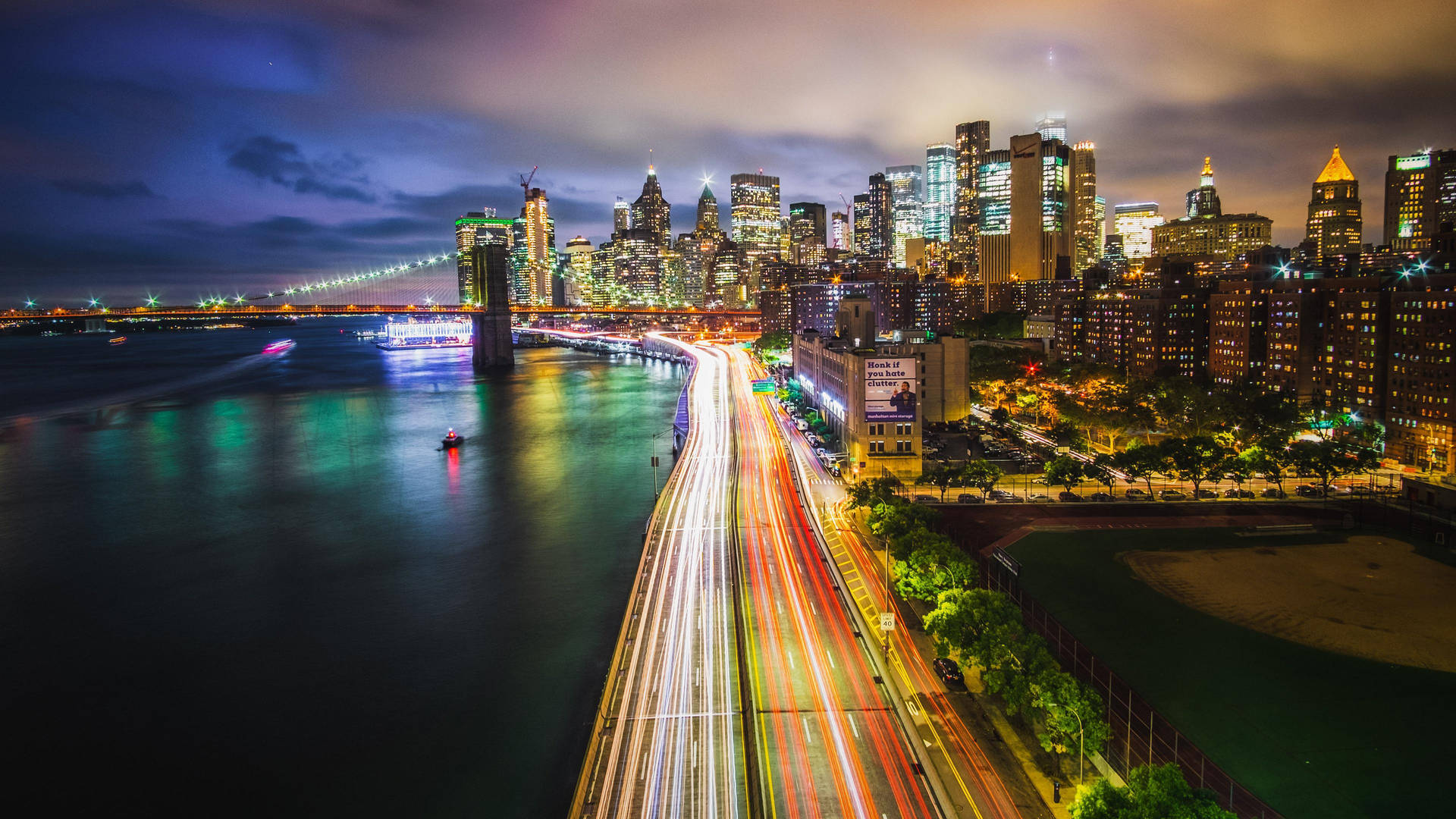 Manhattan Highway Photography Wallpaper