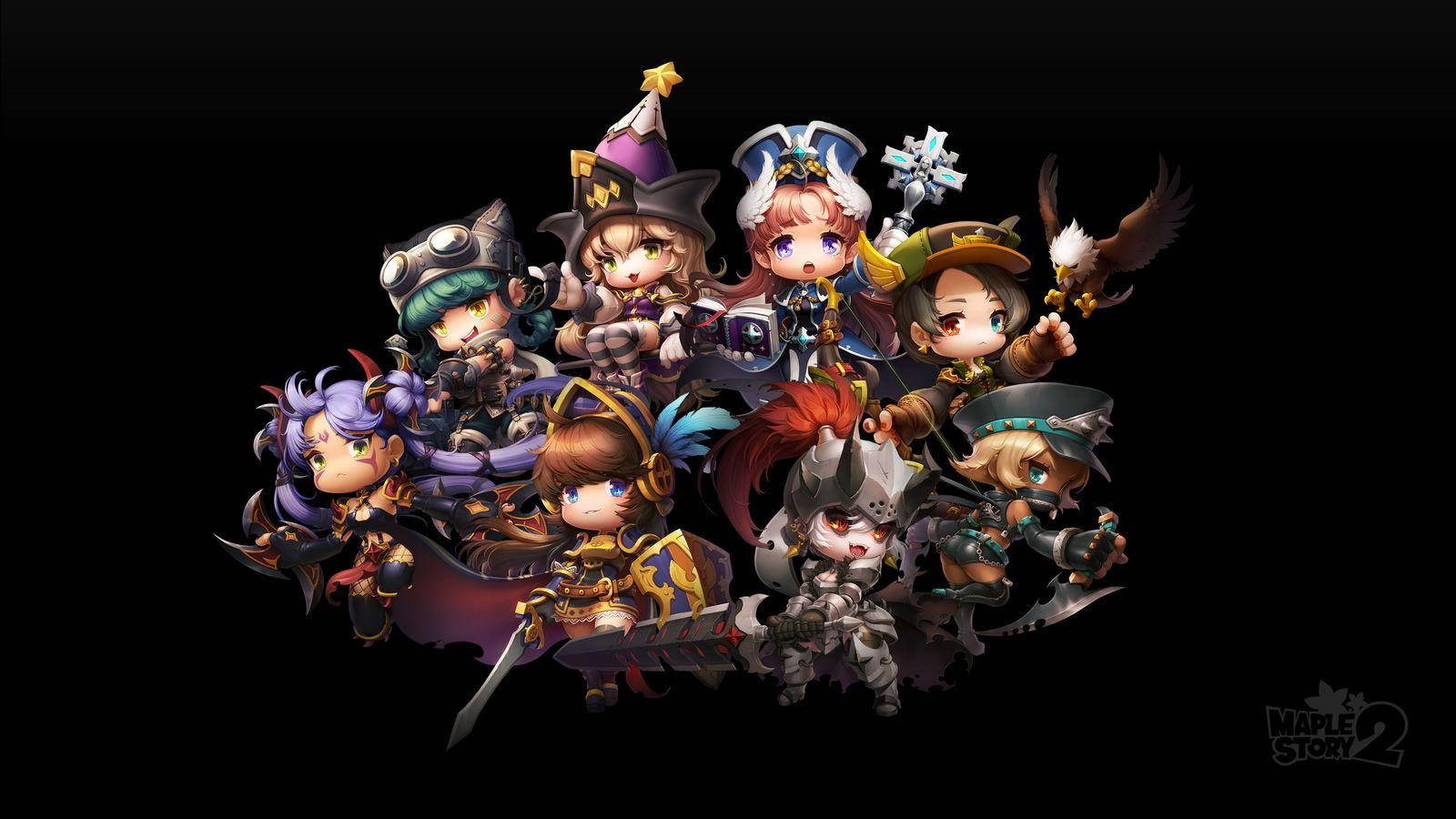 Maplestory In Black Wallpaper