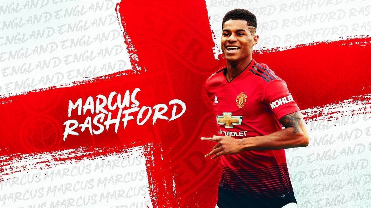 Marcus Rashford Flag Of England Wallpaper