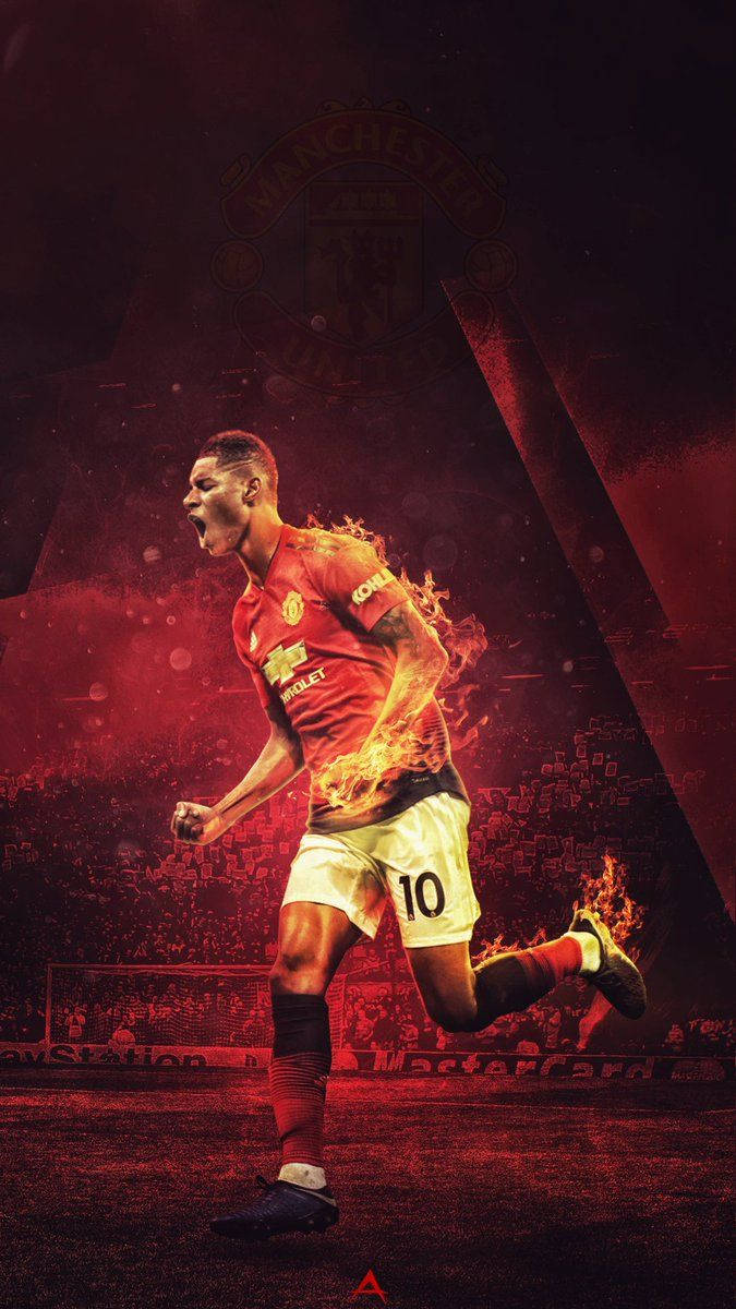 Marcus Rashford Graphic Wallpaper Wallpaper