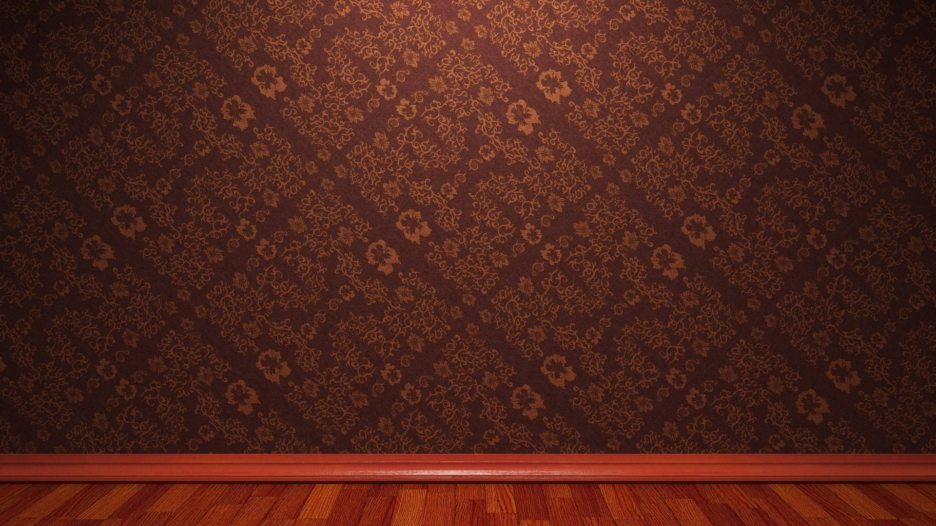 Maroon Floral Wall Texture Wallpaper