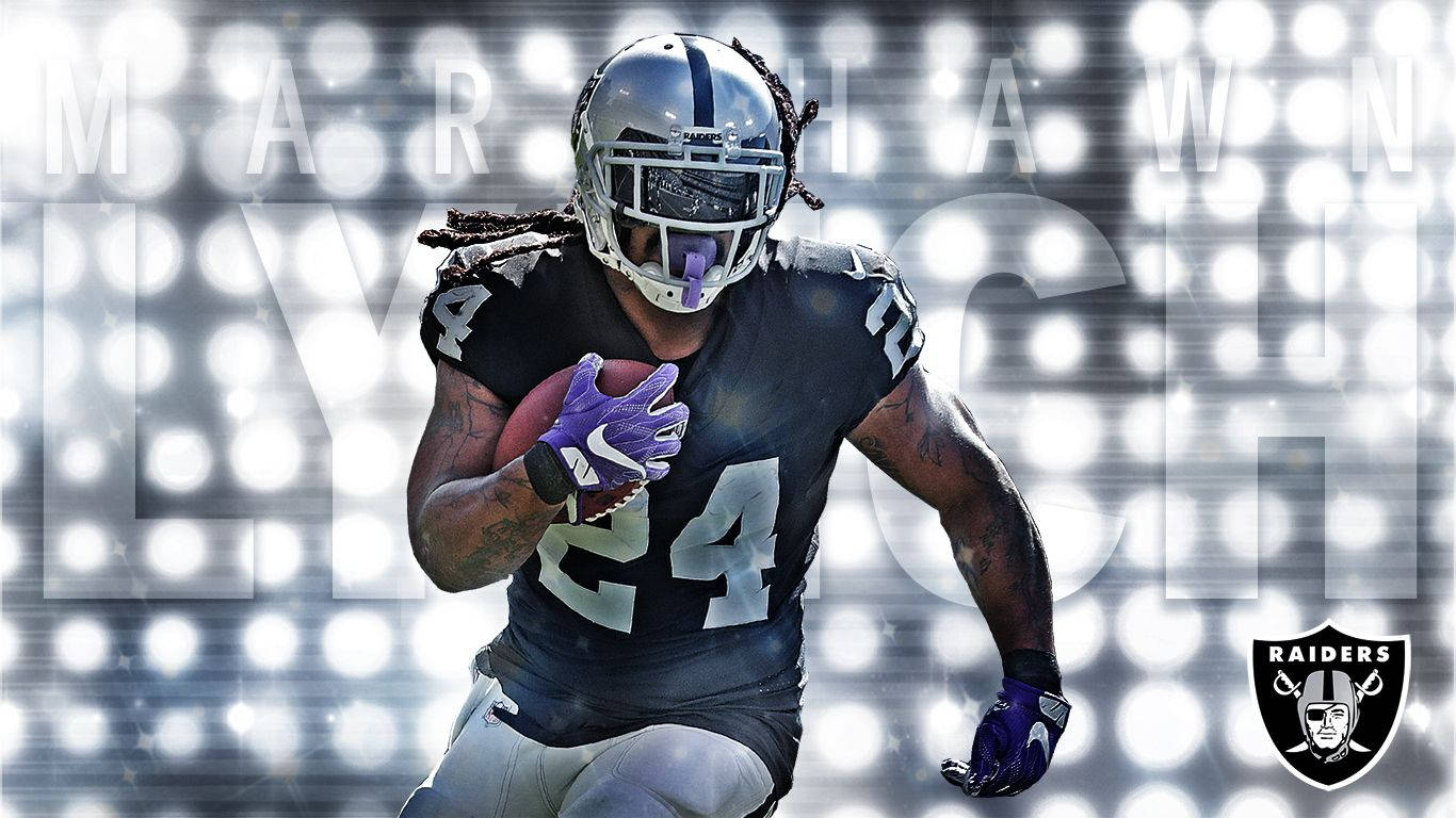 Marshawn Lynch Of Oakland Raiders Wallpaper