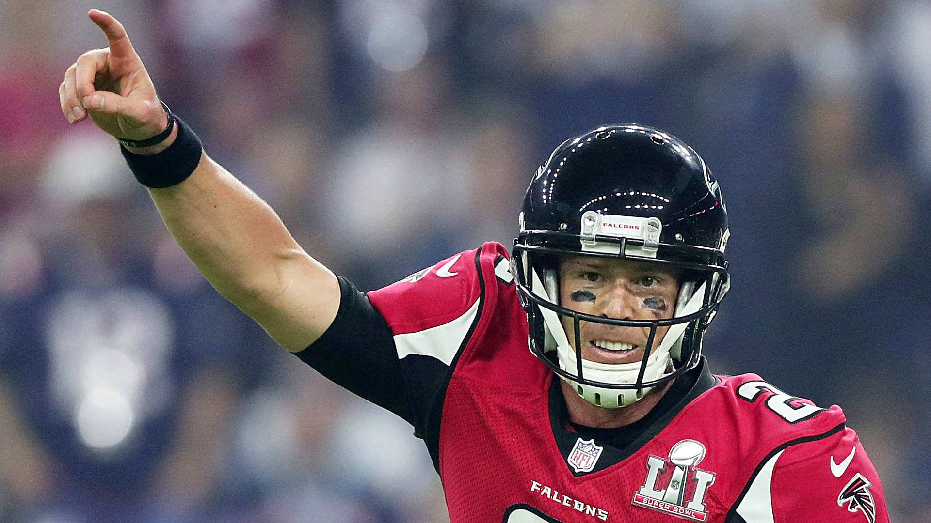 Matt Ryan Pointing At Something Wallpaper