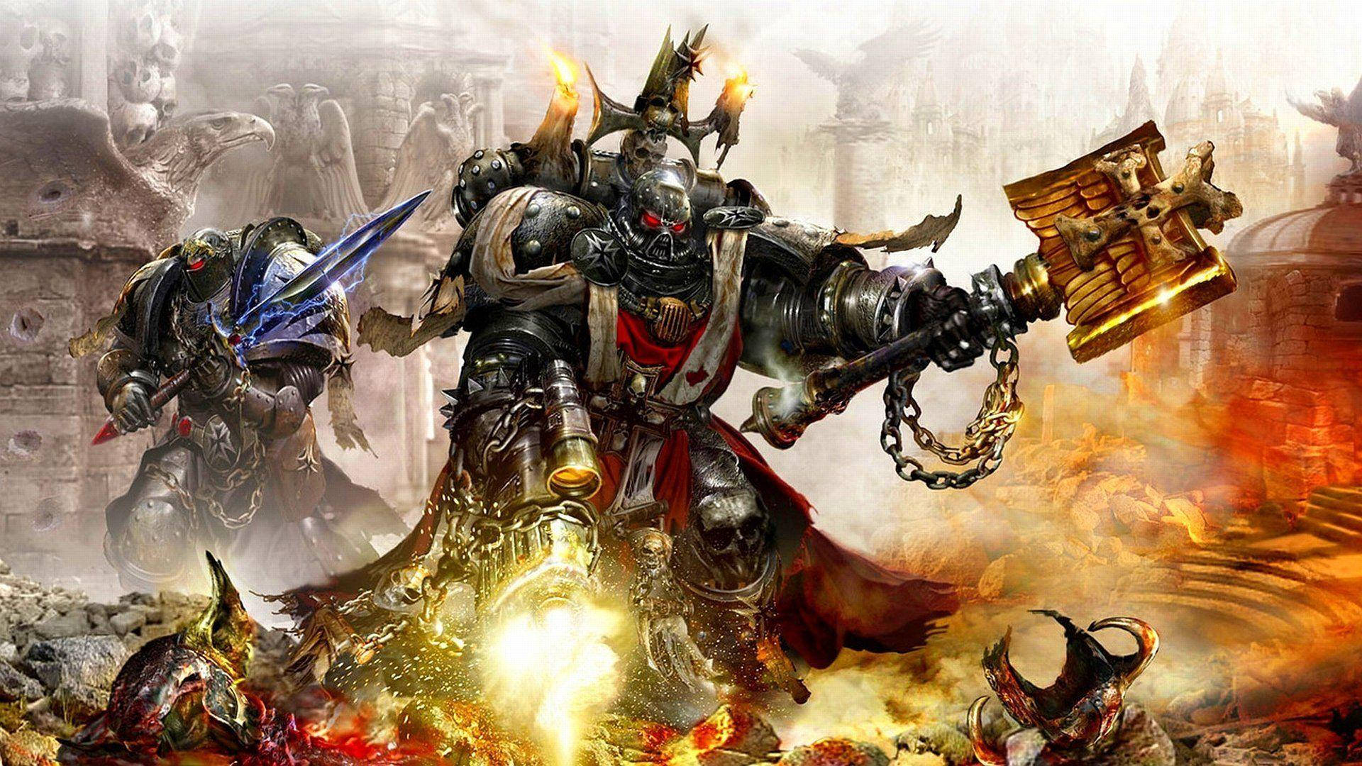 Merek Grimaldus Warhammer 40k Hd Wallpaper