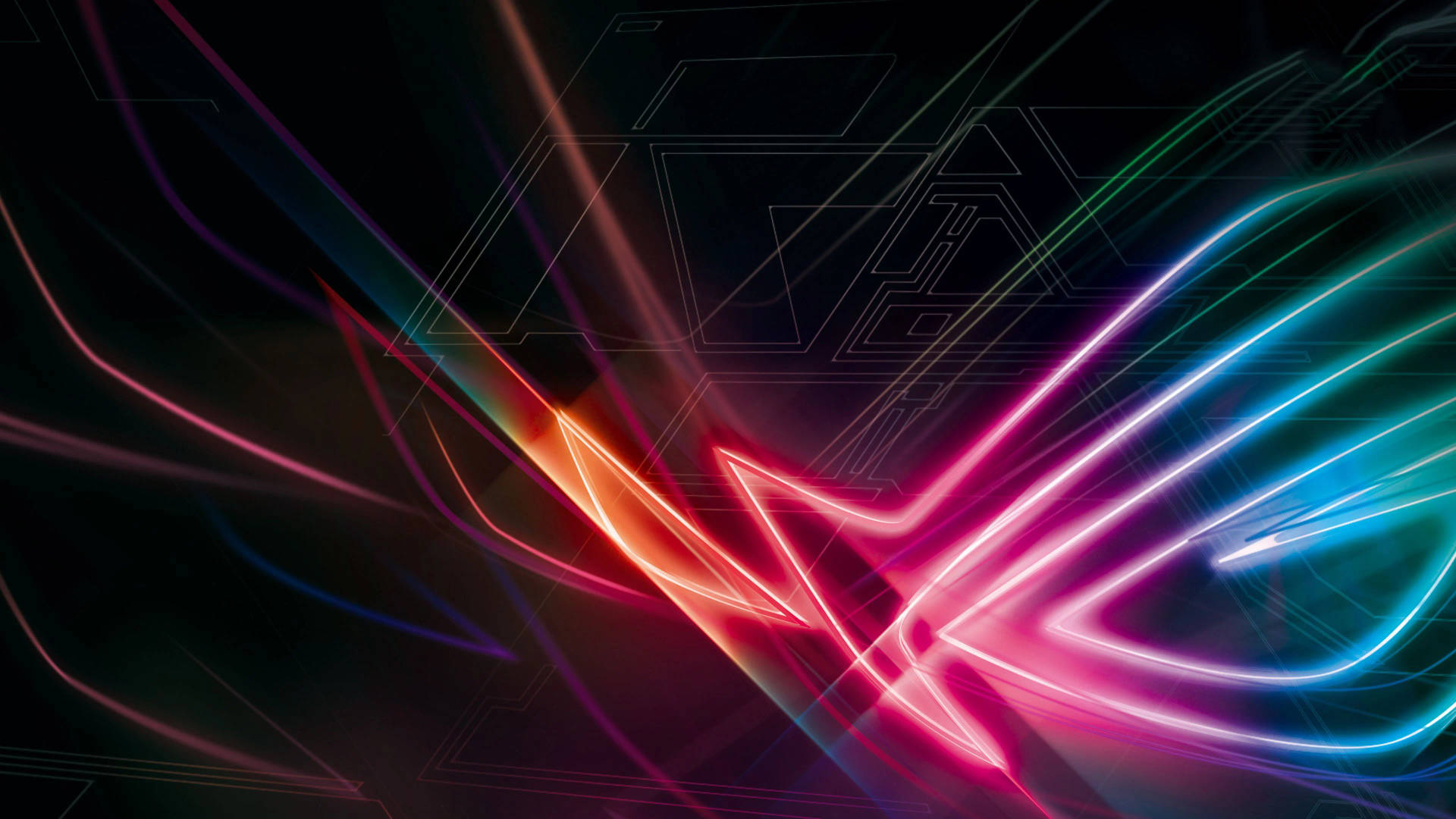 Mesmerizing Display Of Rog Logo In Vibrant Rgb 4k Resolution Wallpaper