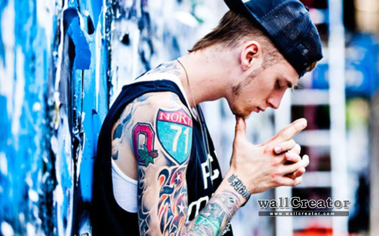 Mgk Looking Down Wallpaper