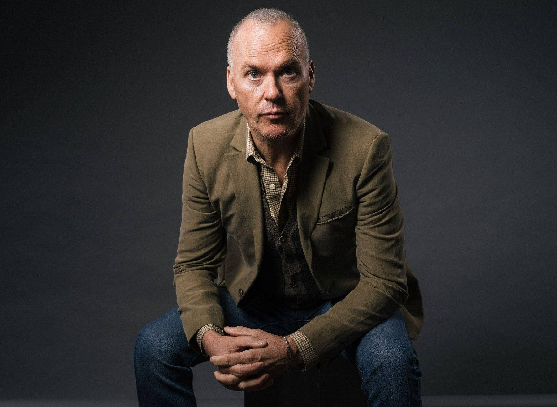 Michael Keaton Striking Pose Wallpaper