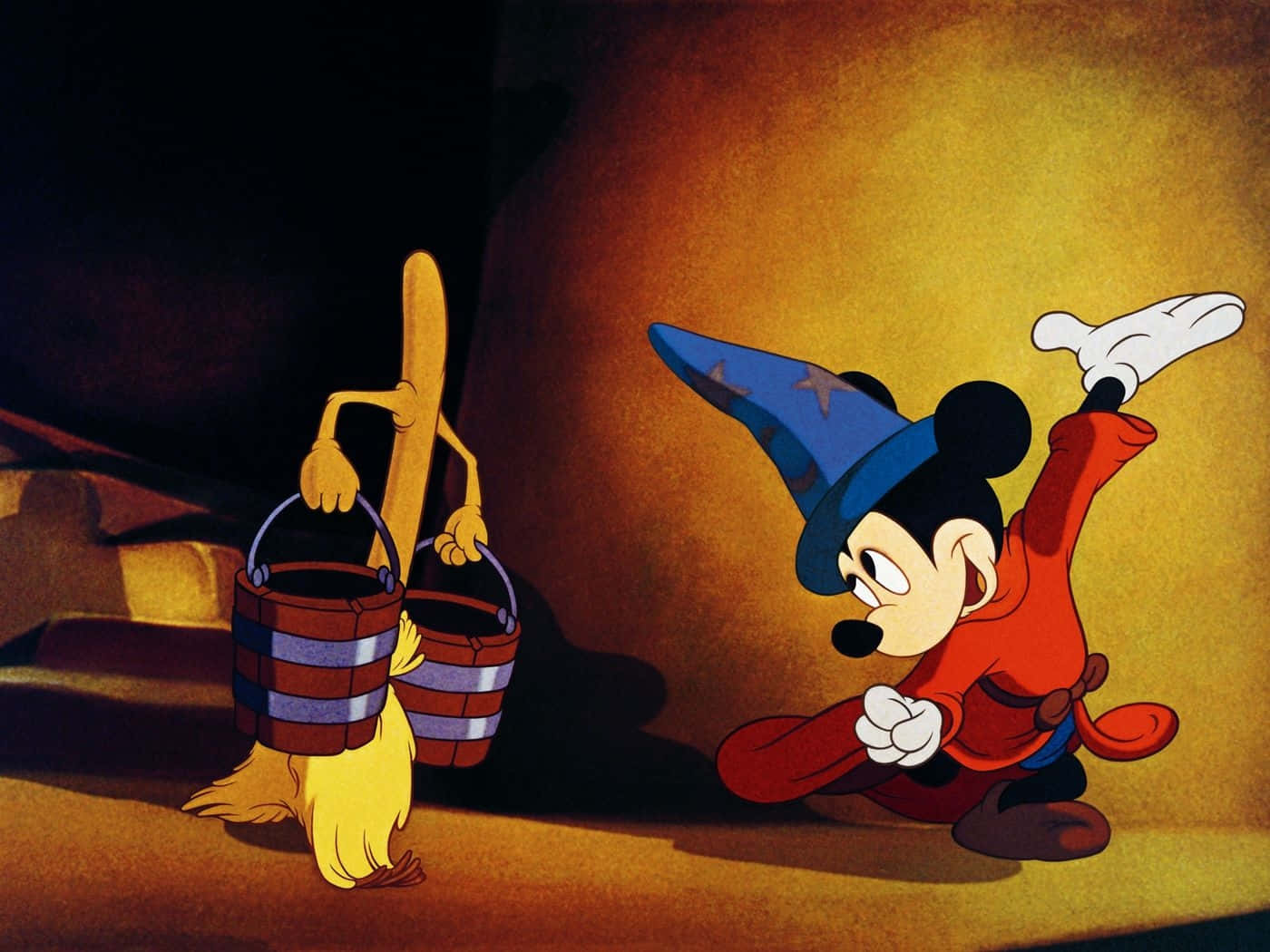 Mickey Mouse Sorcerers Apprentice Fantasia Wallpaper