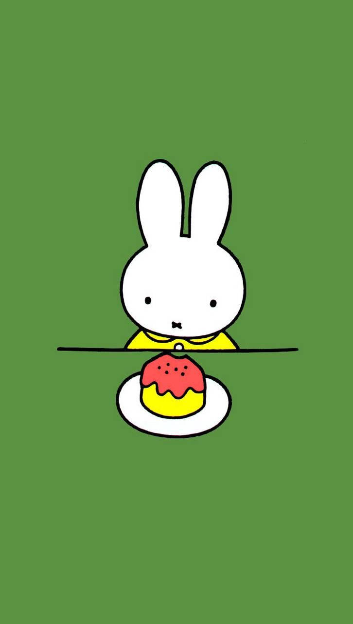 Miffy With Cake Wallpaper