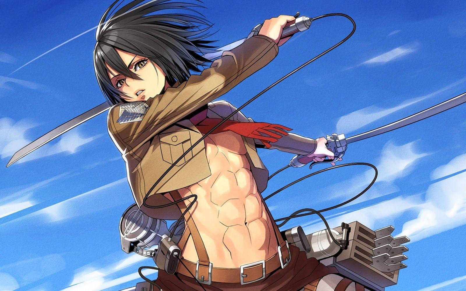 Mikasa Genderbending Art Wallpaper