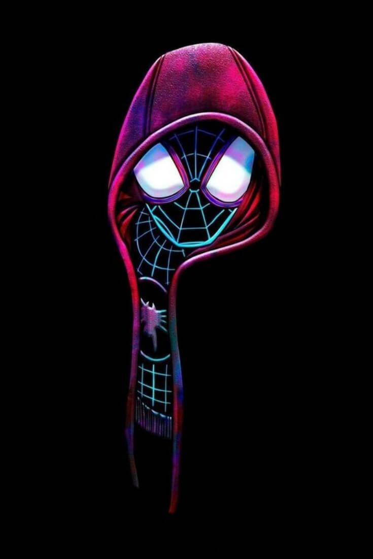 Miles Morales Glows In The Dark Wallpaper