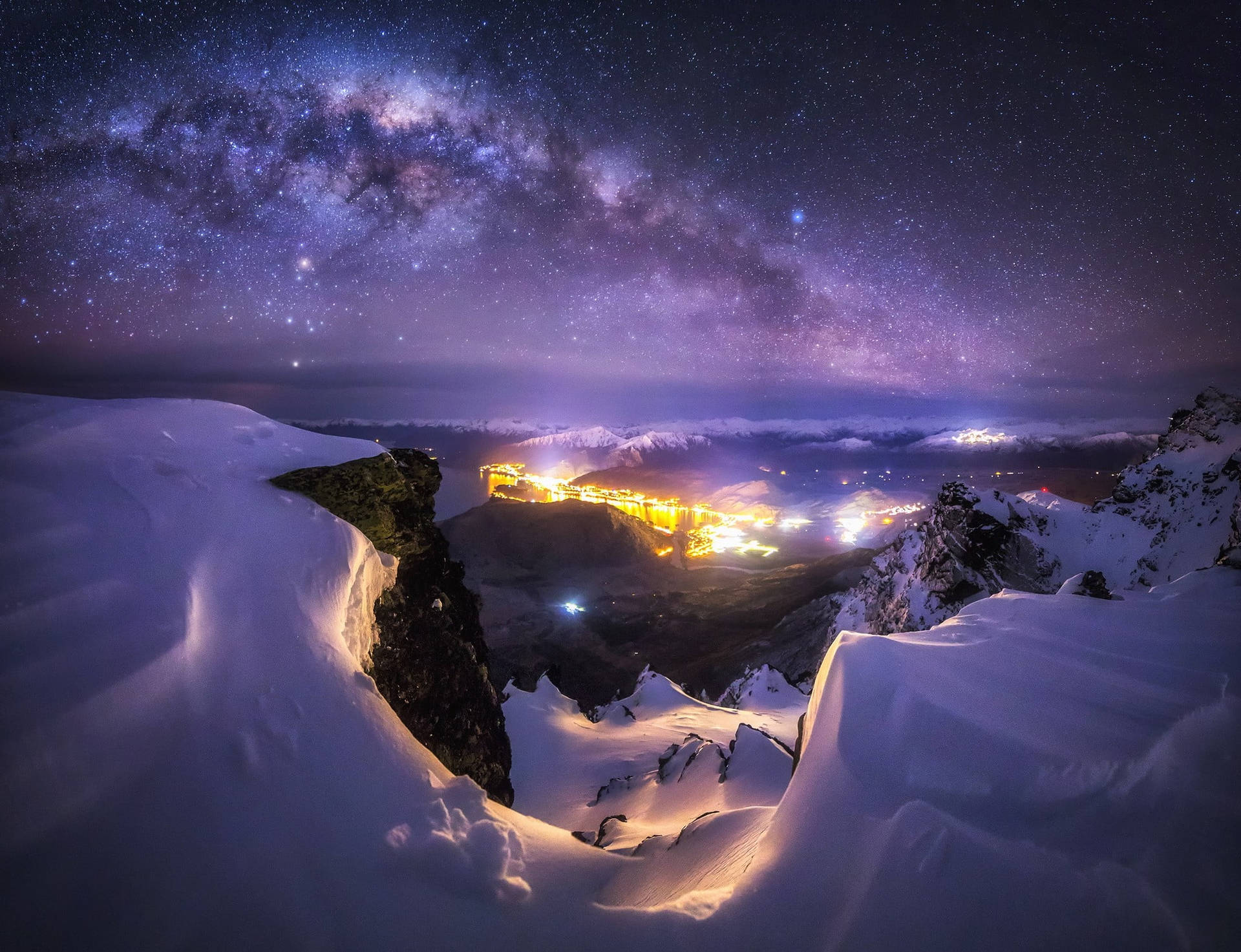 Milky Way Galaxy New Zealand Wallpaper