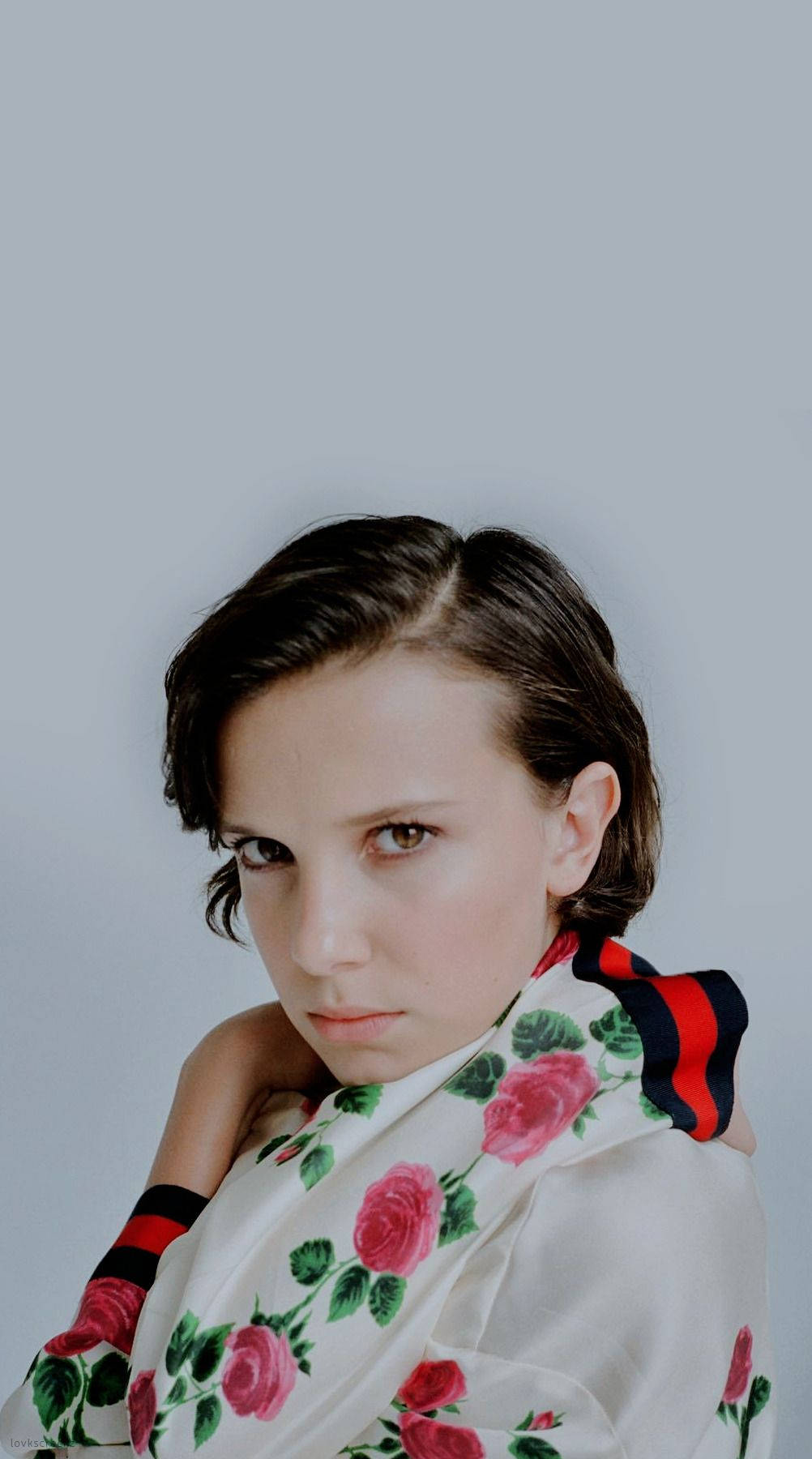 Millie Bobby Brown - Poker-faced Aesthetic Wallpaper