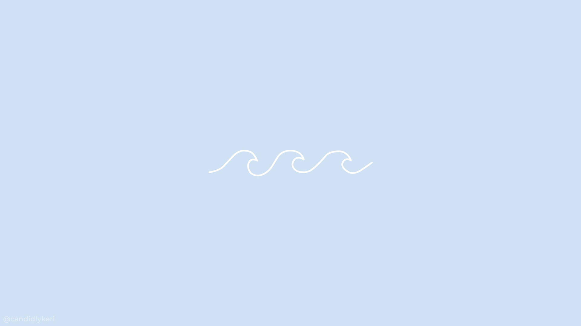 Minimal Aesthetic Desktop Waves Wallpaper