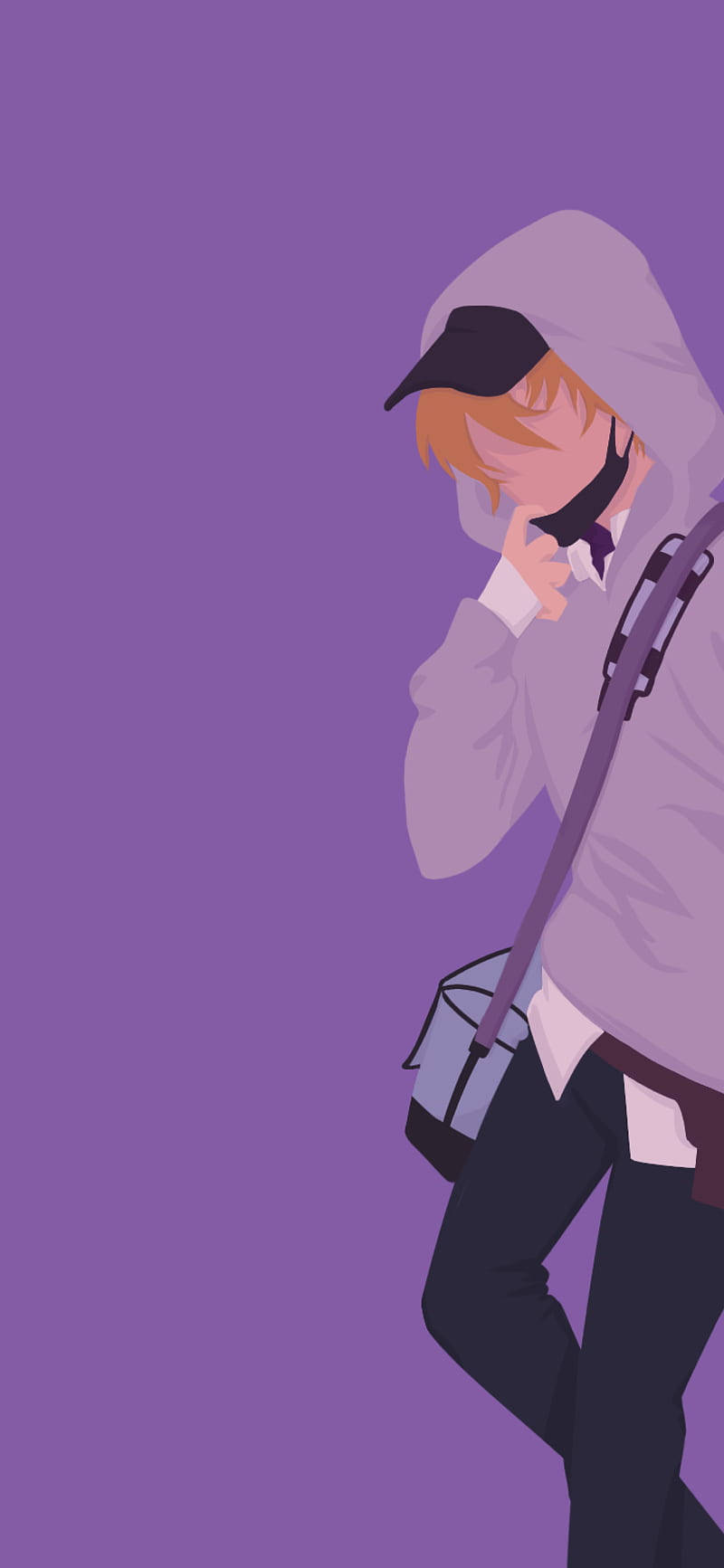 Minimalist Anime Phone Hitachiin Hikaru Wallpaper