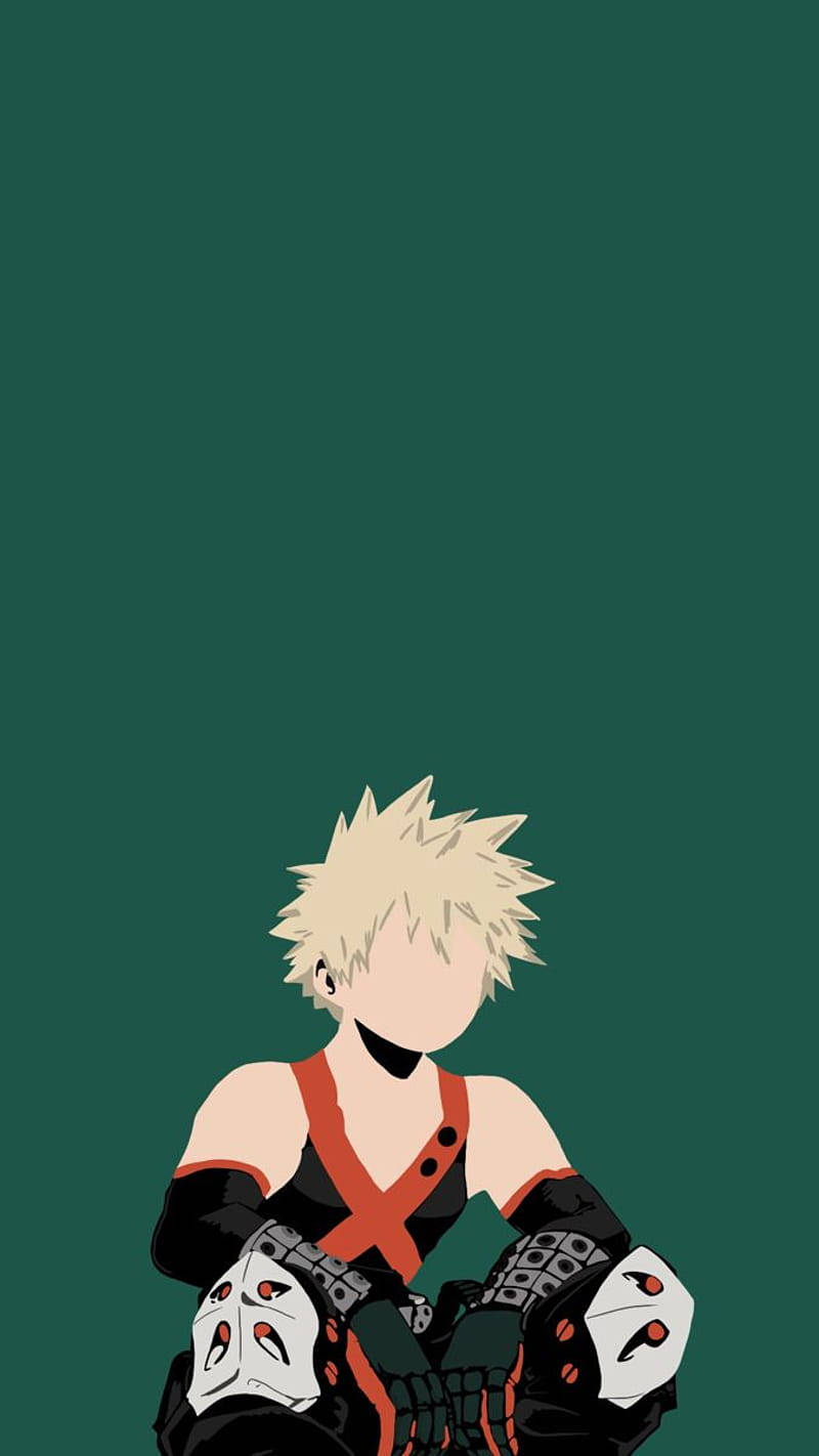 Minimalist Anime Phone Katsuki Bakugo Wallpaper