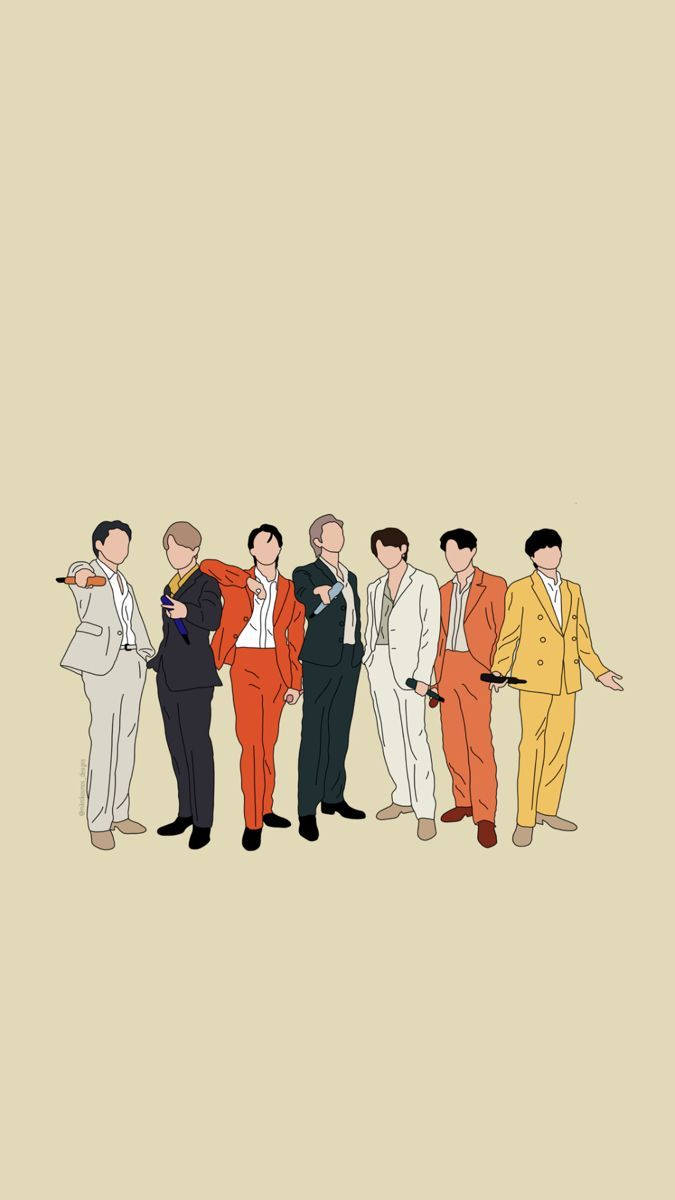 Minimalist Cream Aesthetic Bts Dynamite Wallpaper