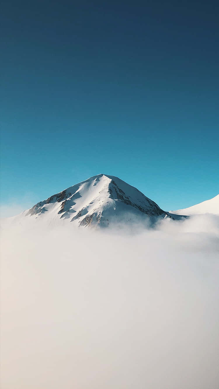 Minimalist Iphone X Glacier Mountain Summit Wallpaper