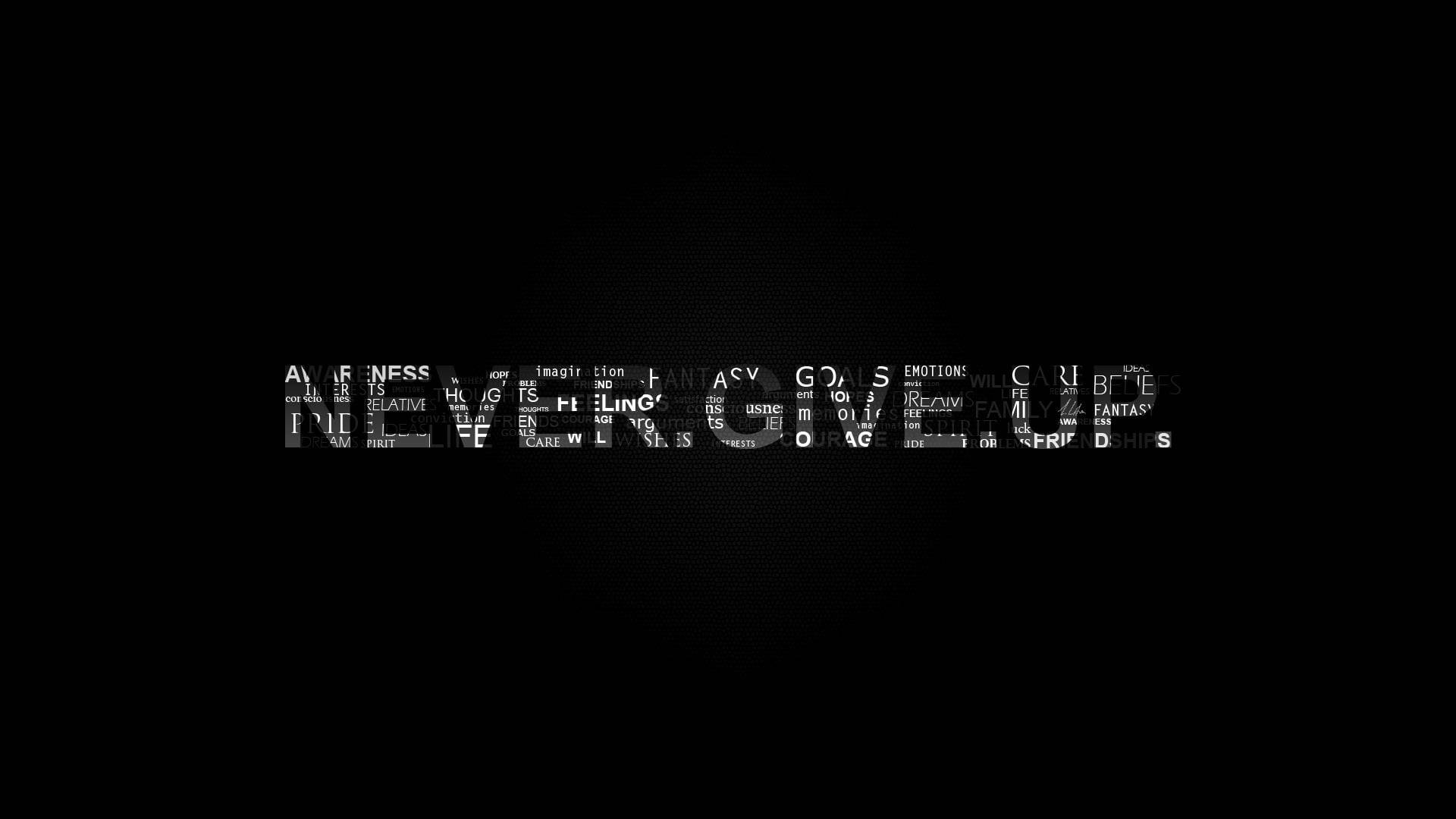 Minimalist Motivational Never Give Up Wallpaper