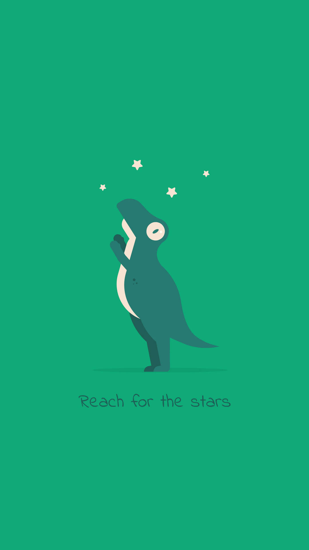 Minimalist Motivational Reach For The Stars Wallpaper