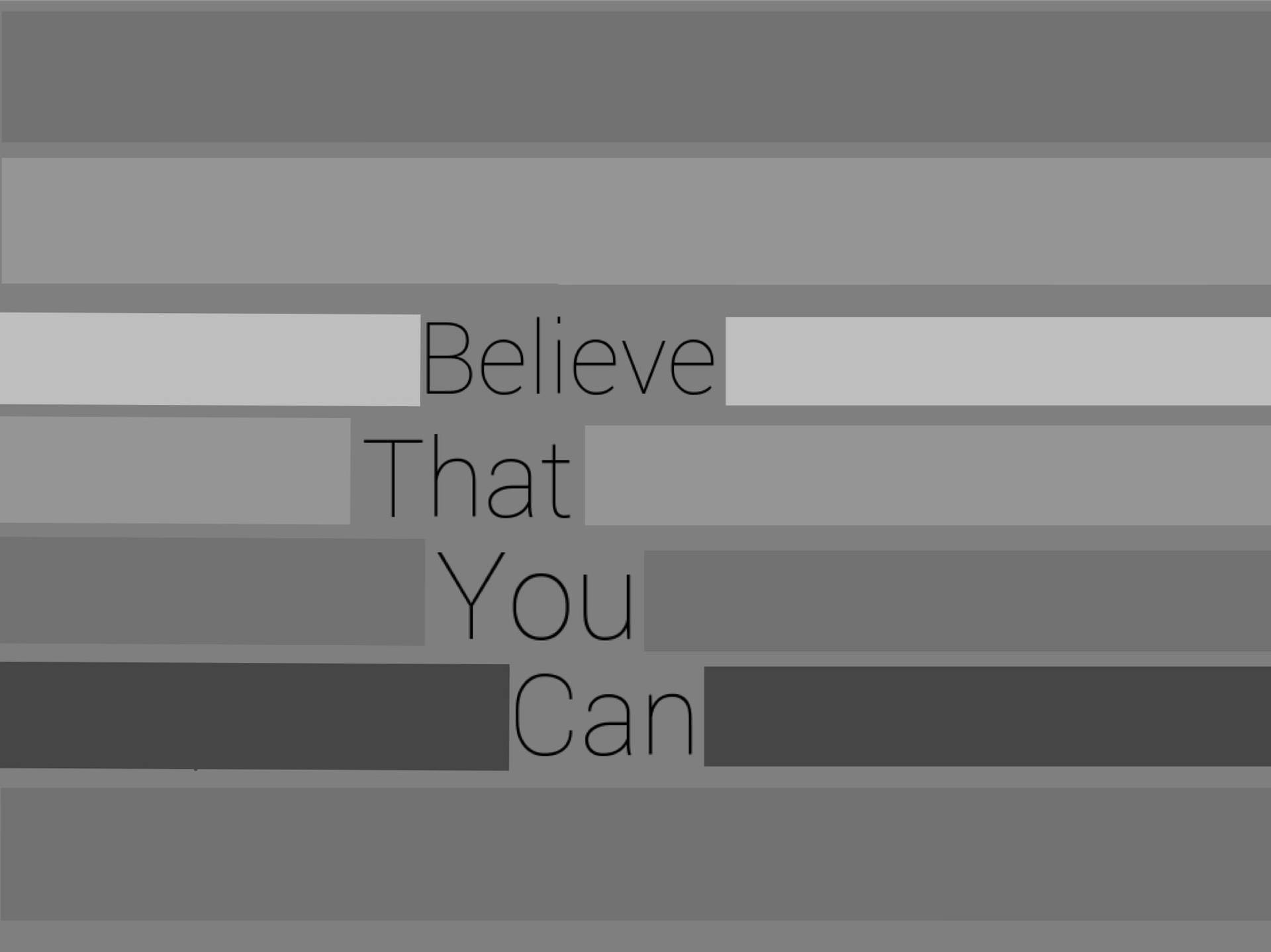 Minimalist Motivational Self-belief Wallpaper