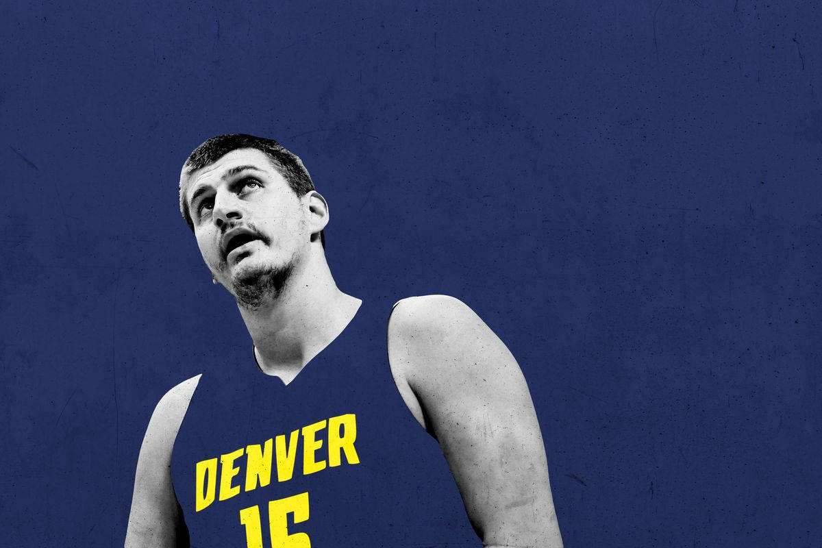 Minimalist Nikola Jokic Denver Wallpaper