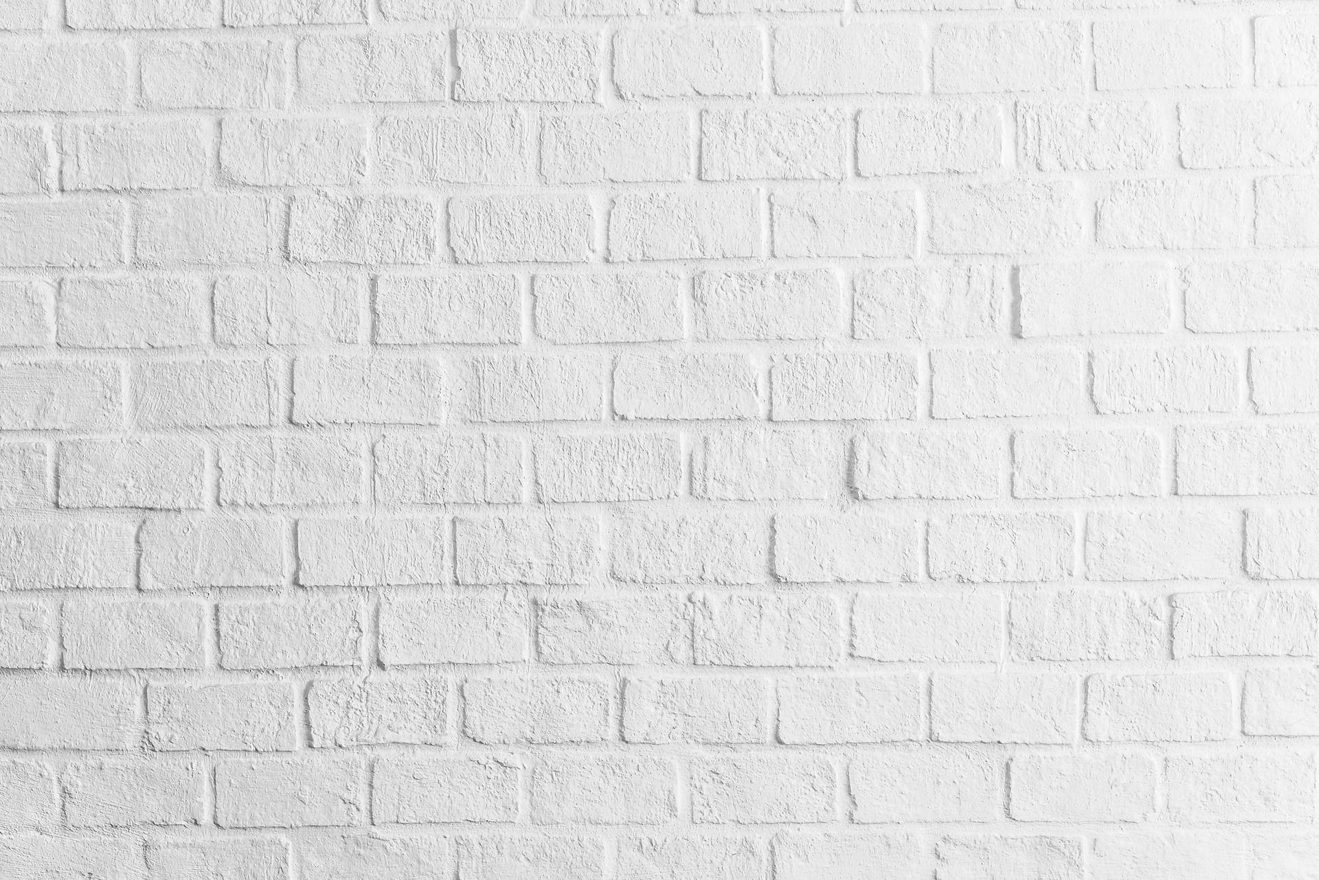 Minimalistic White Brick Wall Texture Wallpaper