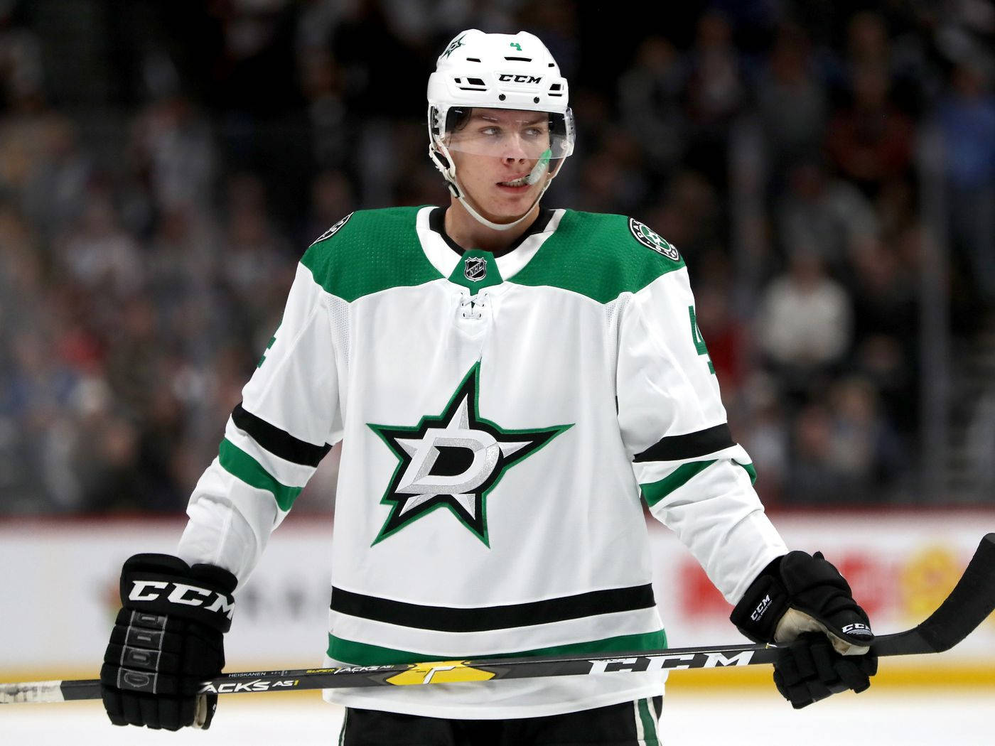 Miro Heiskanen Hockey Stick Wallpaper