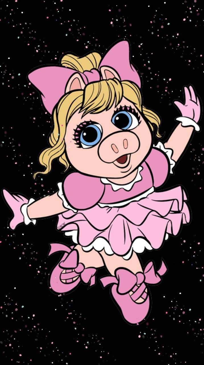 Miss Piggy Pink Outfit Wallpaper