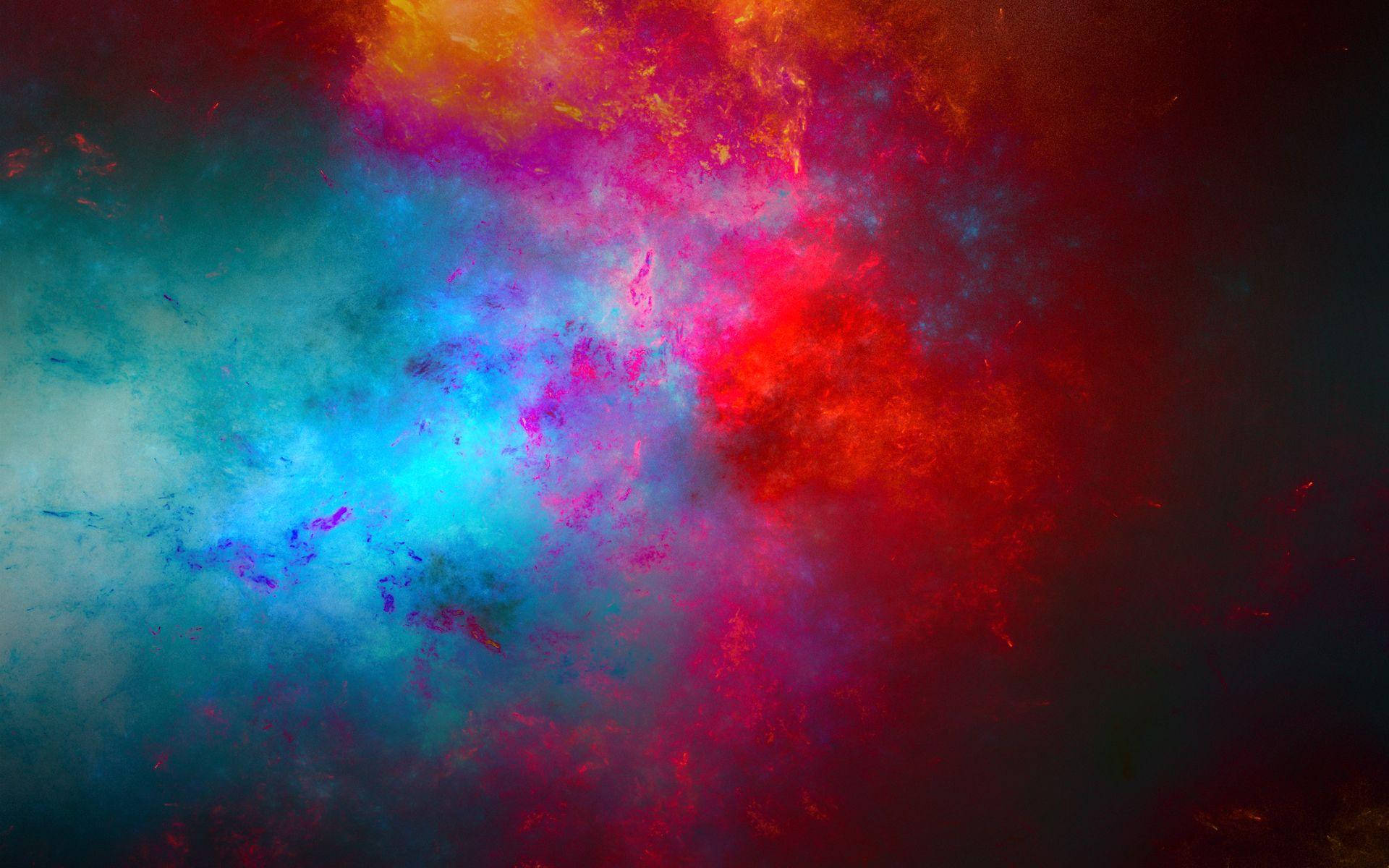 Mix Color Blue, Pink, And Red Wallpaper