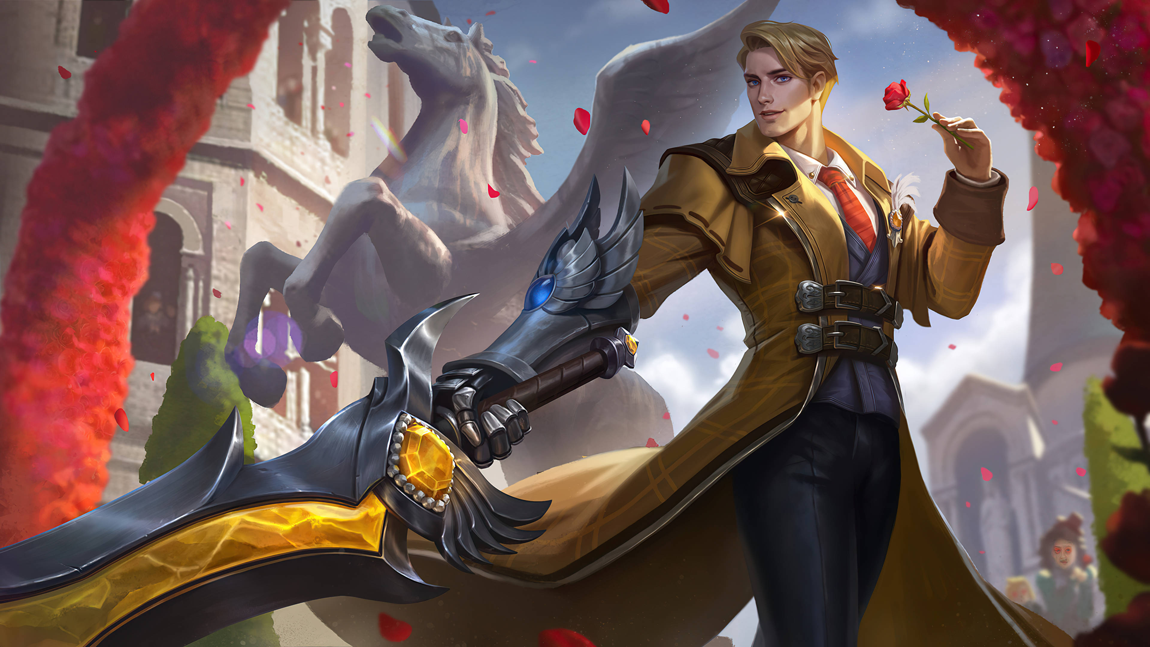 Mobile Legends Alucard Hd Empire Agent Skin Wallpaper