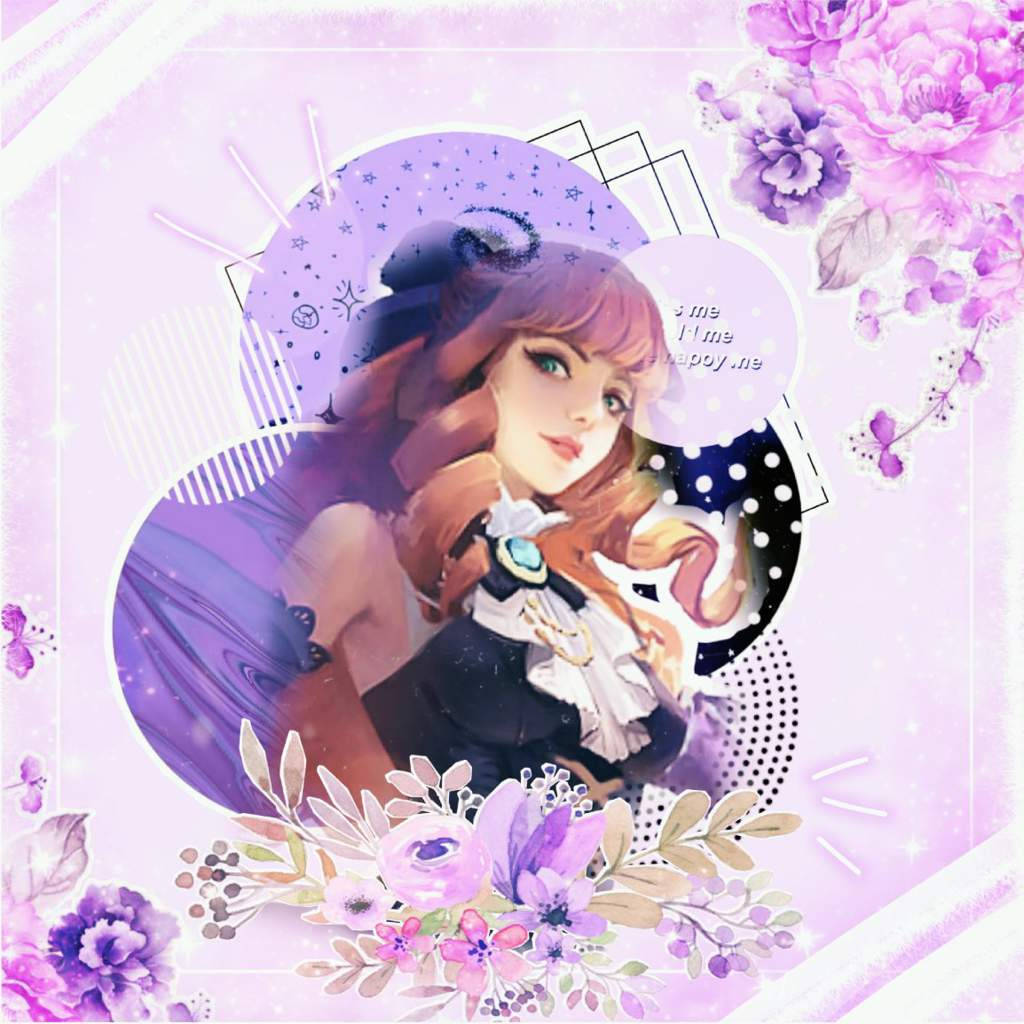 Mobile Legends Guinevere Ms. Violet Flower Aesthetic Wallpaper