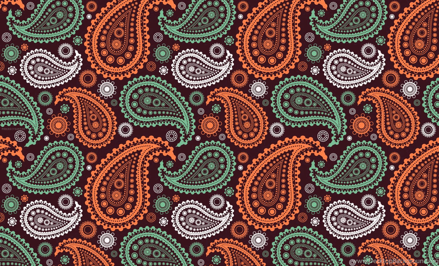 Modern Paisley Print Wallpaper