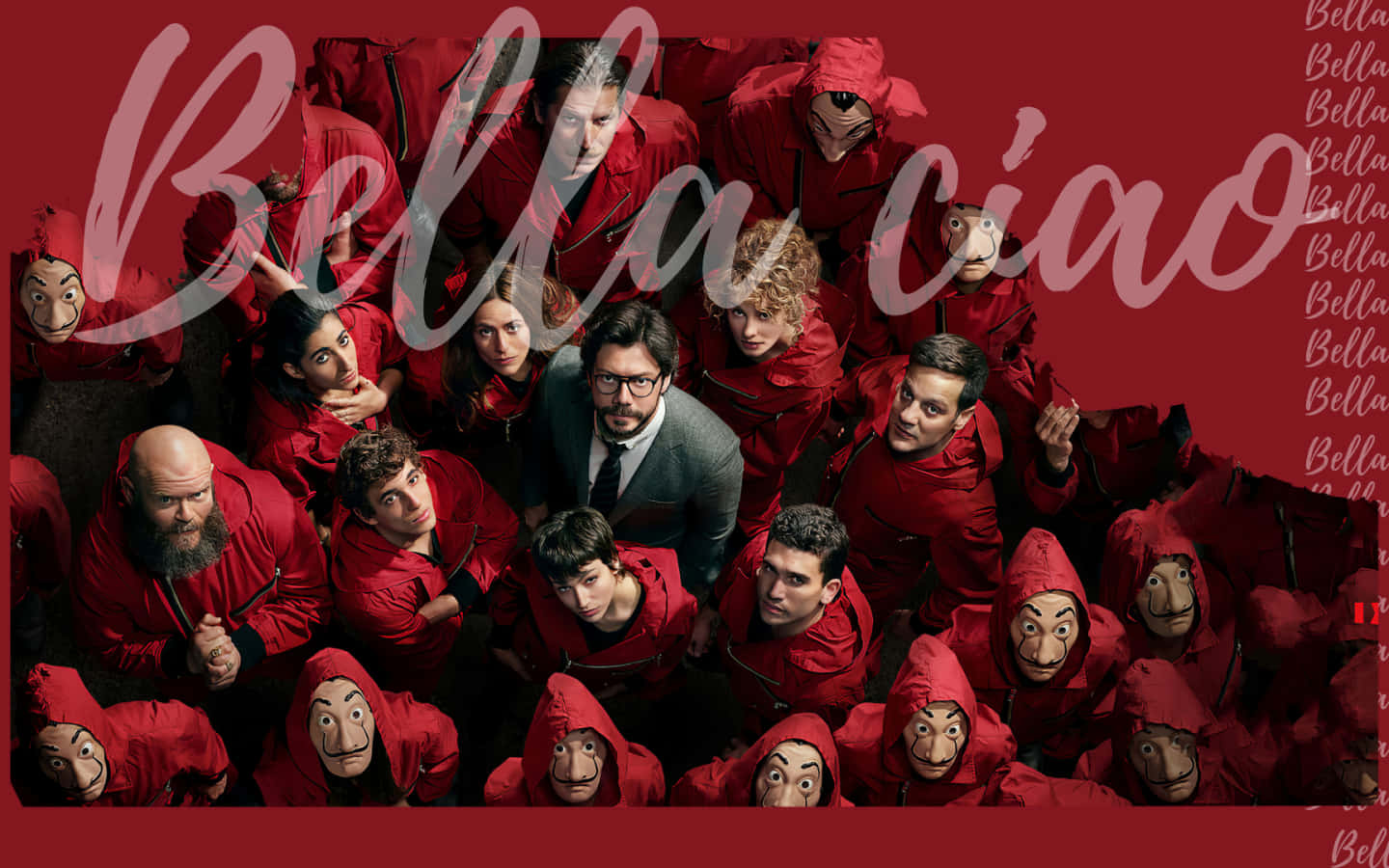 Money Heist Bella Ciao Poster Wallpaper