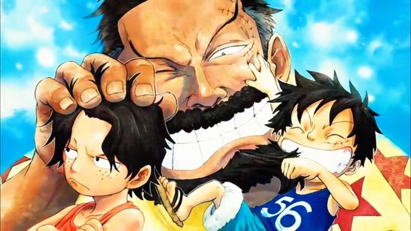 Monkey D Garp Playful Grandfather Wallpaper