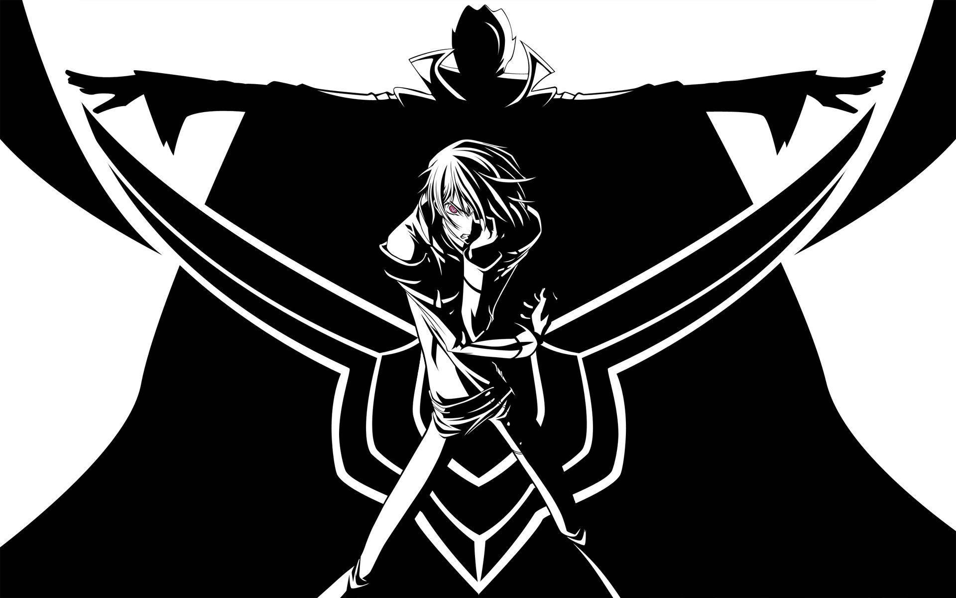 Monochromatic Lelouch Fan Art Wallpaper