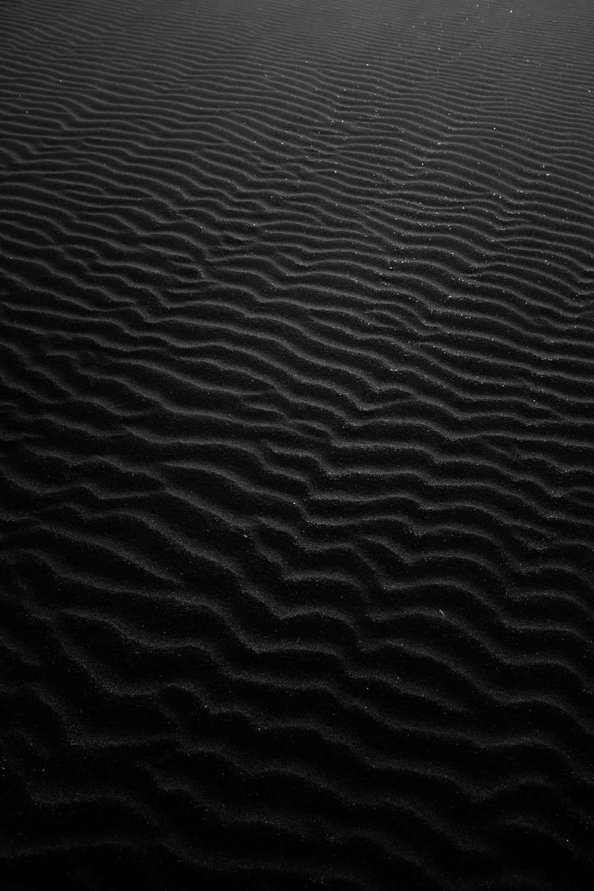 Monochrome Sand Ripples Wallpaper