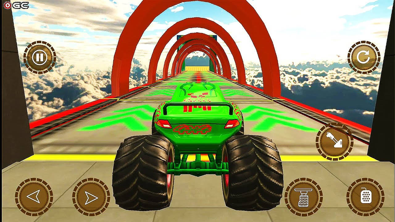 Monster Truck Mega Ramp Game Wallpaper