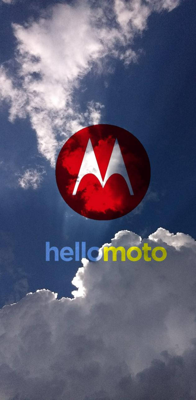 Motorola Red Logo In Sky Wallpaper