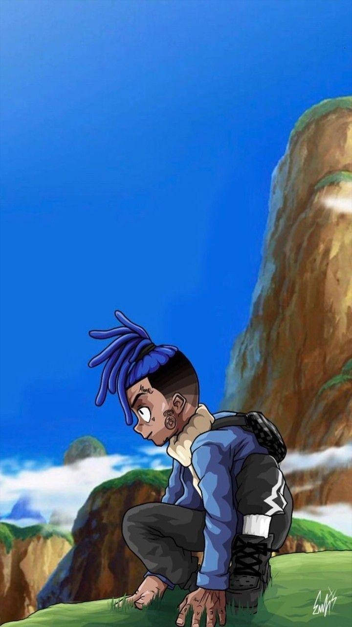 Mountain Cliff Xxxtentacion Cartoon Wallpaper