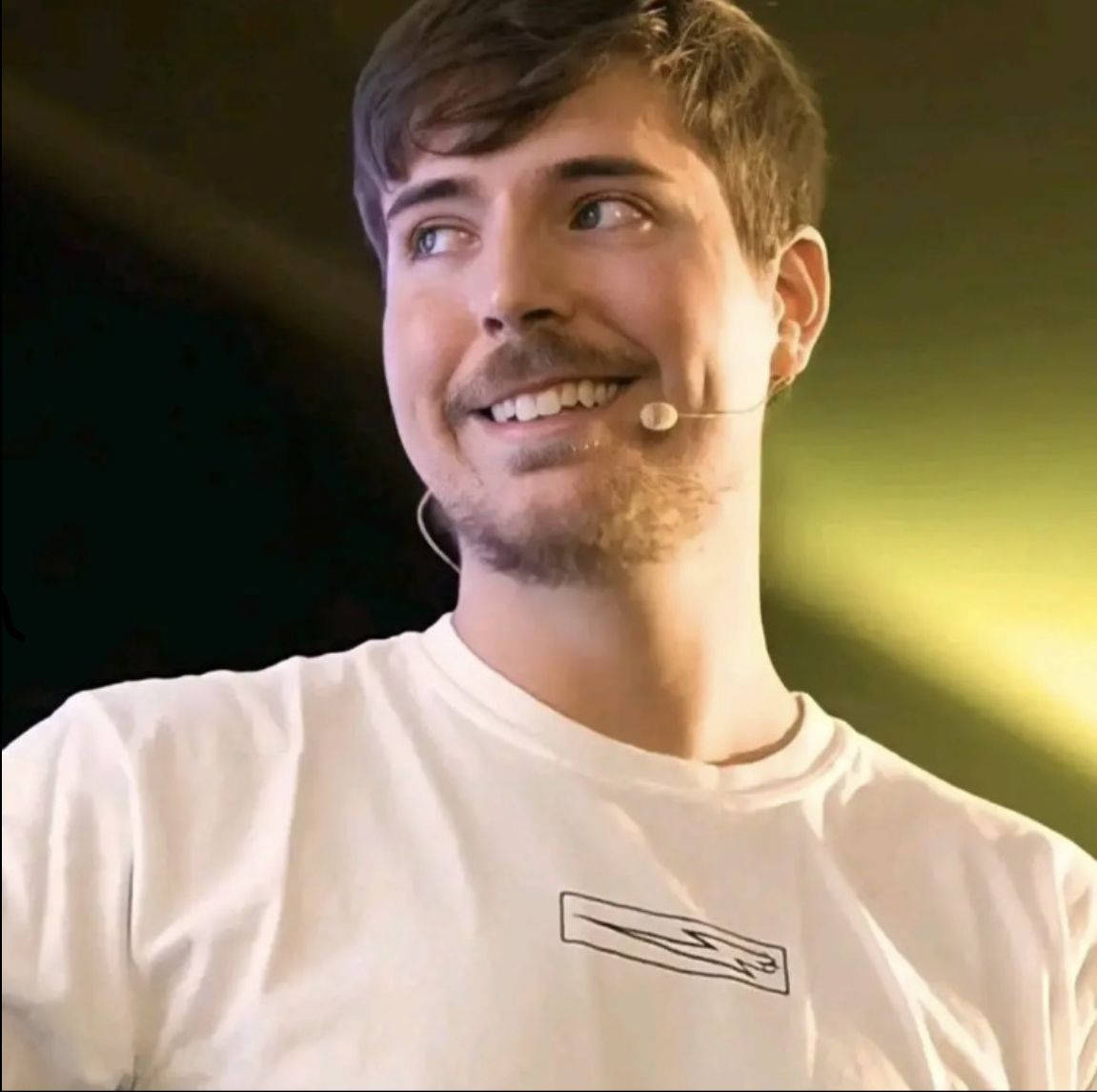 Mr Beast Wearing A Gaming Headset Wallpaper