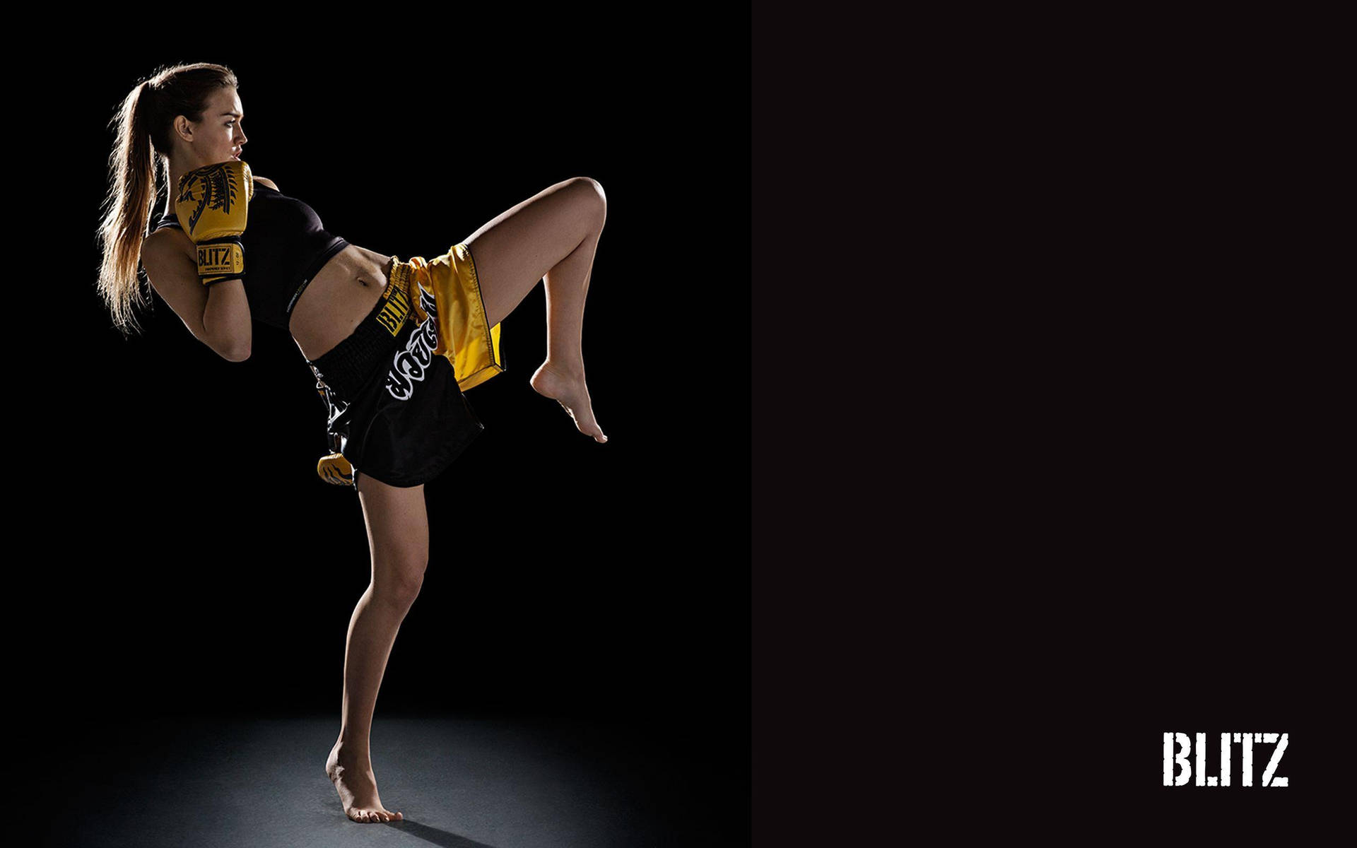 Muay Thai Kick Girl Wallpaper